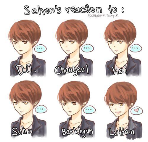 Sehun Reaction xD